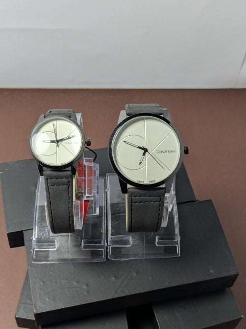 CK Fashionable Couple Watches (Black& White)