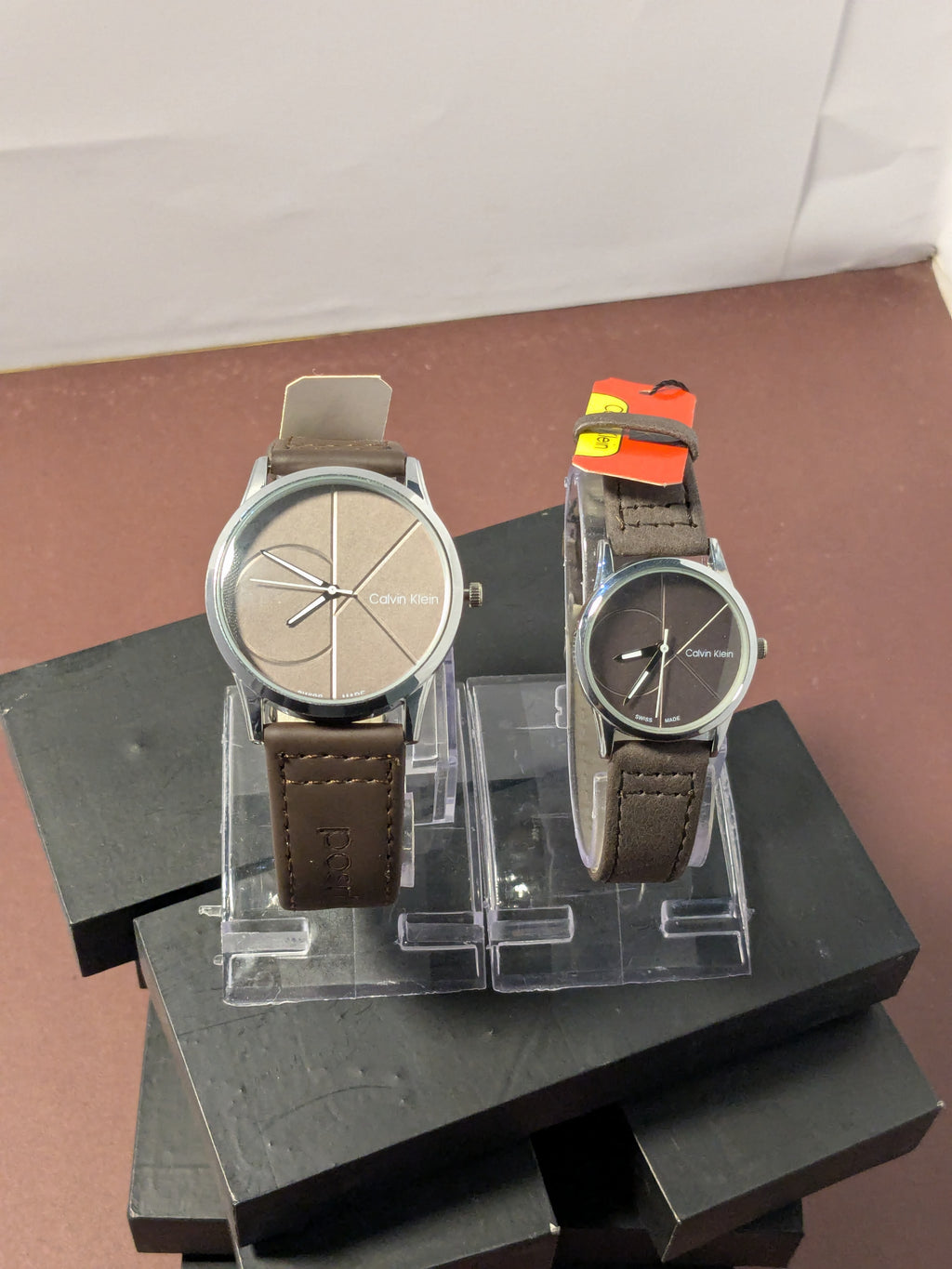 CK Fashionable Couple Watches (Brown)