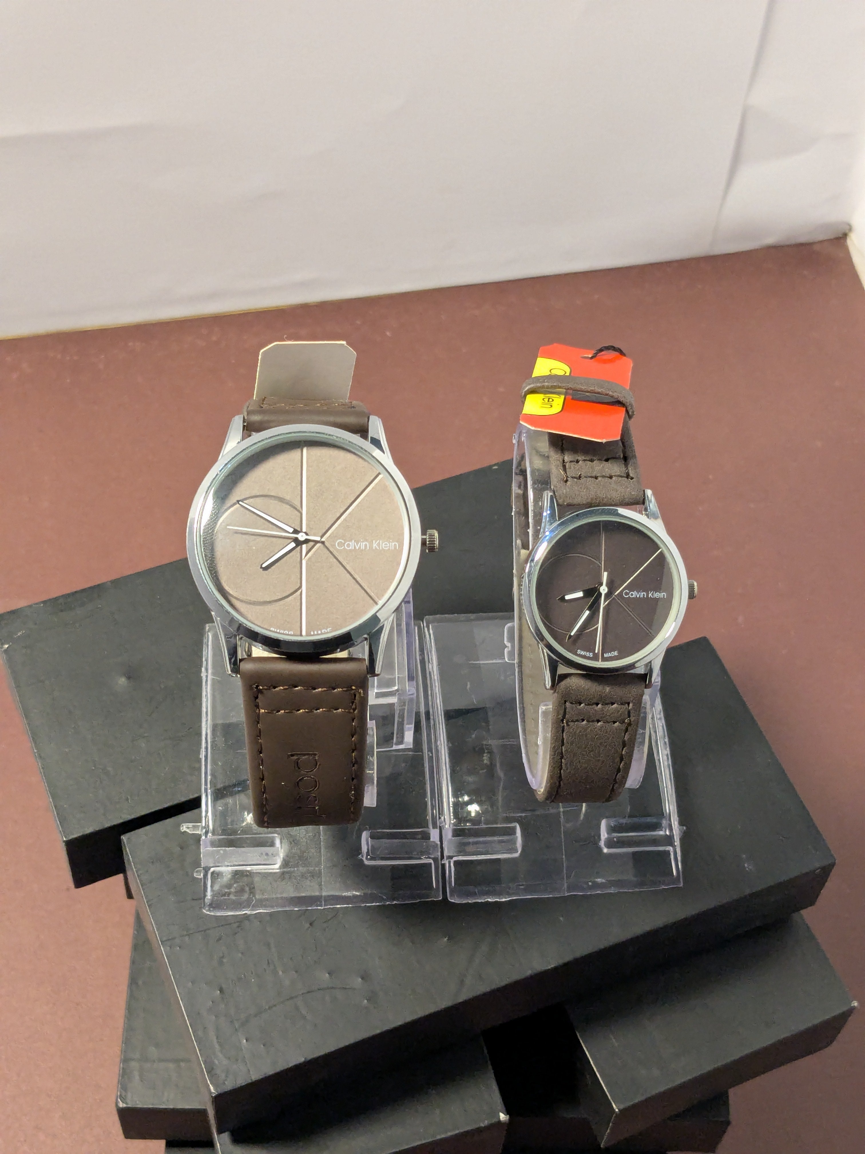 CK Fashionable Couple Watches (Brown)