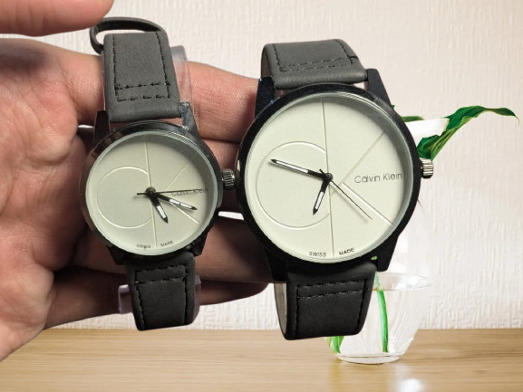 CK Fashionable Couple Watches (Black& White)