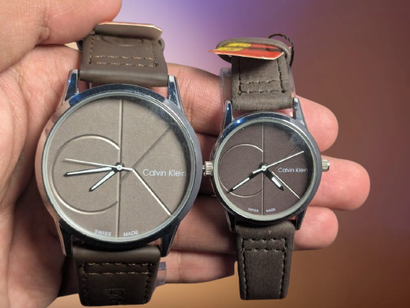CK Fashionable Couple Watches (Brown)
